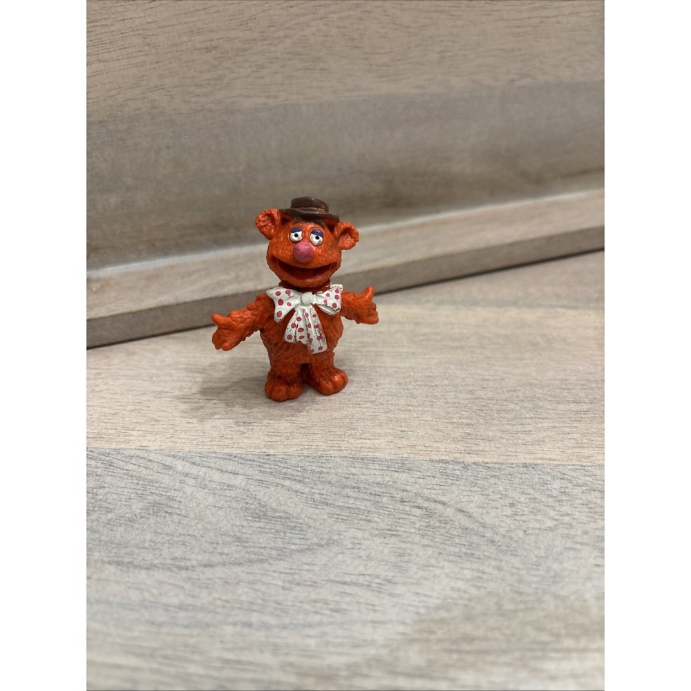 Fozzie Bear Pvc Figure Muppets Schleich Vintage West Germany 2.5 inch